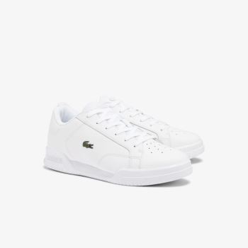 Lacoste Twin Serve Leather Cupsole Sneakers Dámské - Tenisky Bílé | CZ-R0RiSd